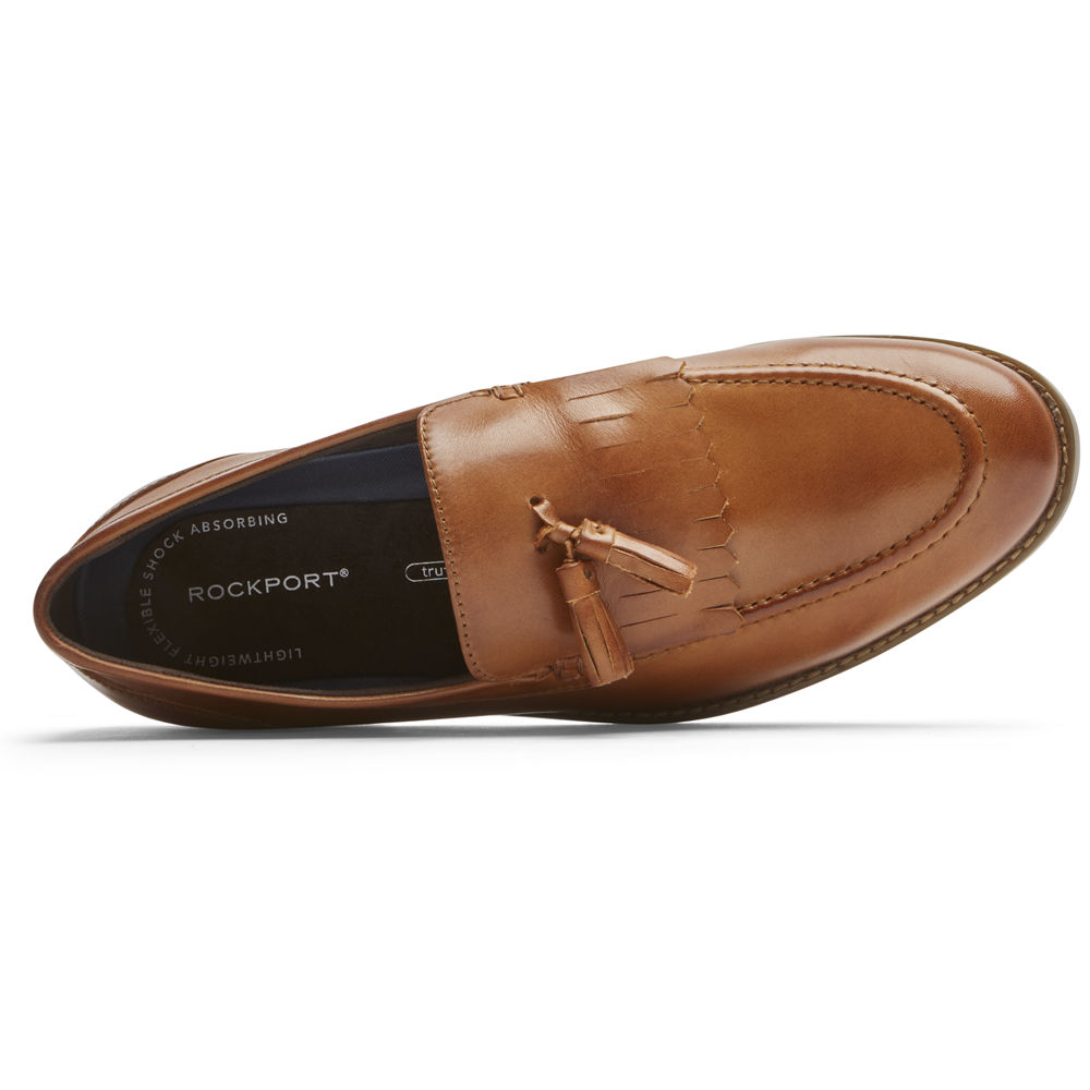 Rockport Singapore Mens Loafers - Style Purpose 3 Tassel Brown - CH6721958